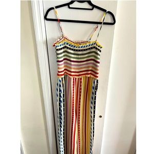 Farm Rio for Anthropologie Ellie Smocked Jumpsuit